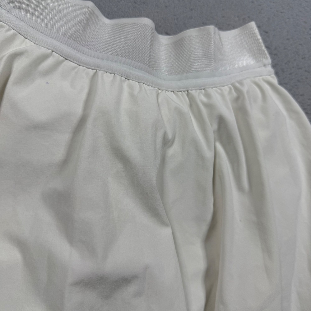 Lululemon Court Rival High Rise Skirt White Tiered Tennis Golf Skort Womens 4